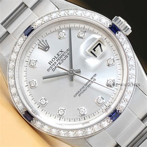 white gold sapphire rolex men